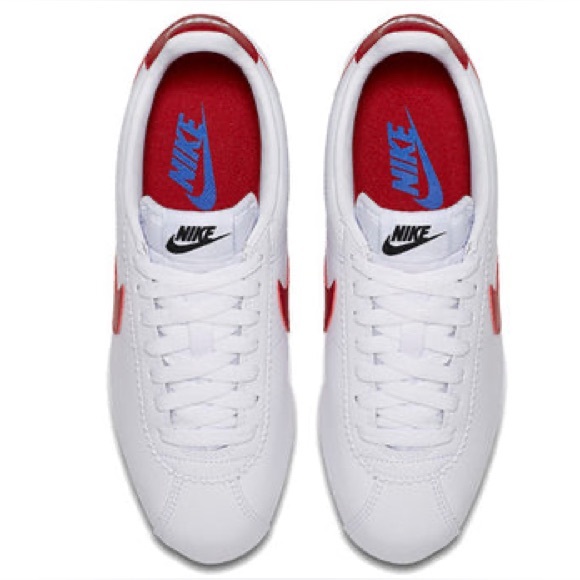 ⭐️HP⭐️ Nike Classic Cortez Leather 'White Red' 807471-103 Women’s Size 6 NWOB - Picture 5 of 8
